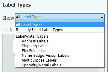Dymo labels